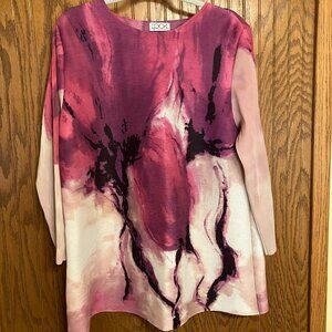 The Look Long Sleeve Pink Blouse Extra Large XL